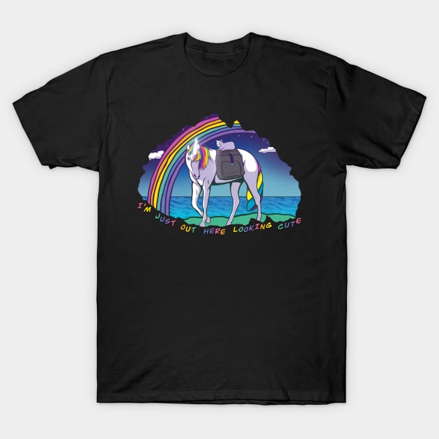 Cute Unicorn T-Shirt by ArtDiggs